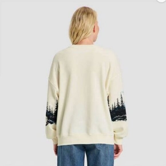 NWT Budweiser Hybrid Clydesdale Horse Graphic Fleece Sweatshirt XS Holiday S - Picture 3 of 14